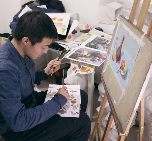 北京畫室上尚美術學員在清華大學開學典禮上發言