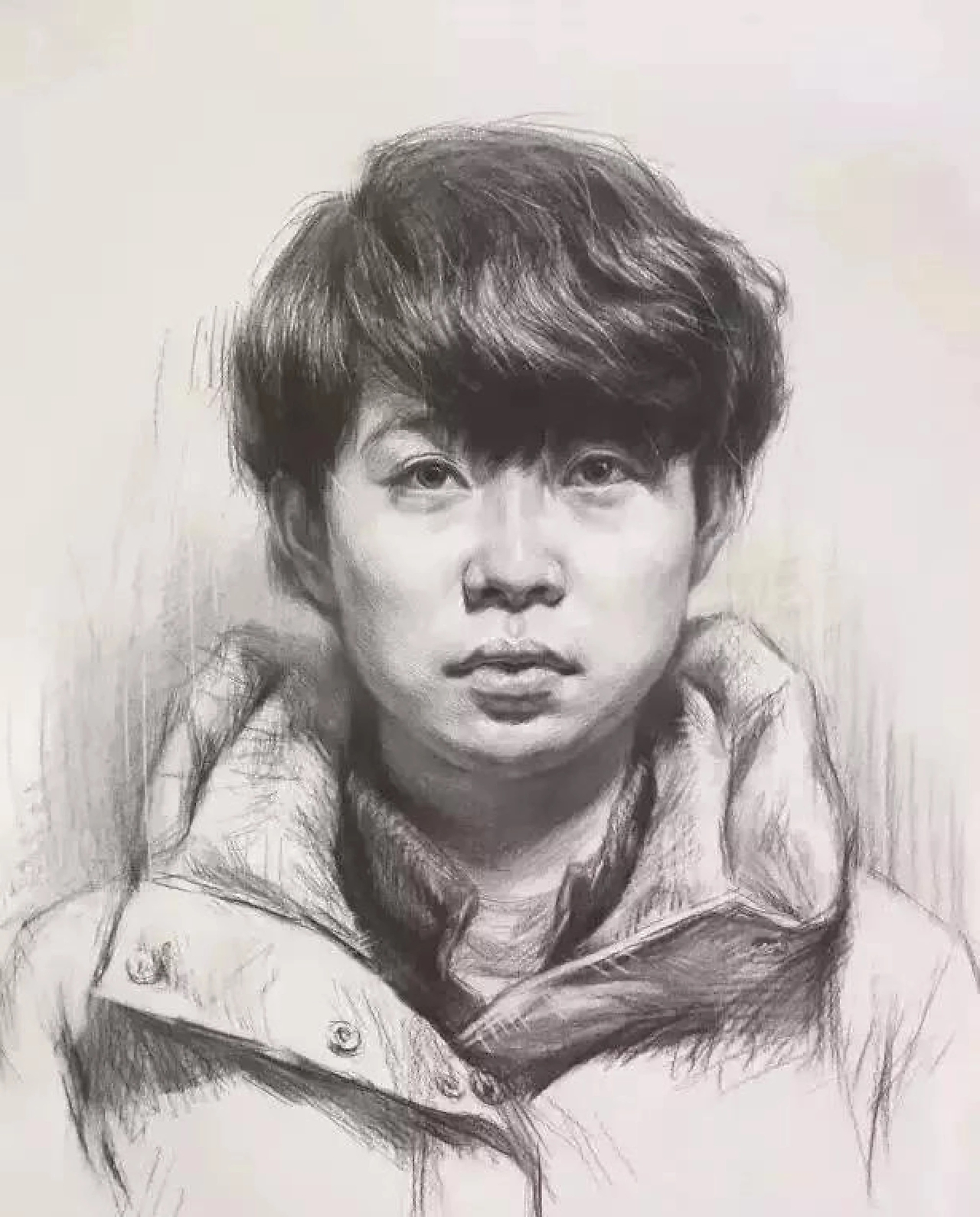 素描人像作品#北京成人畫室梵高之路